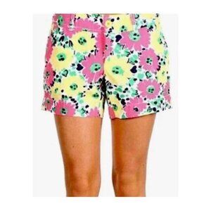 Lilly Pulitzer CALLAHAN Shorts Size 8 DOODLE BUG Daisy FLORAL Lightweight POCKET